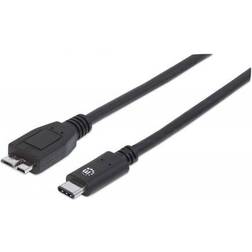 Manhattan SuperSpeed+ USB C-USB Micro-B 3.1 1m