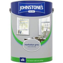 Johnstones Silk Ceiling Paint, Wall Paint Manhattan Grey 2.5L