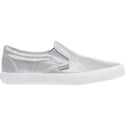 Superga Classic Shine Cotu Gris Plateado Blanco Mujer - Grey/White