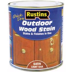 Rustins Quick Dry Outdoor Woodstain Oak 0.25L