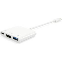 Equip Type C - HDMI/USB A/DisplayPort 0.2m