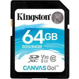 Kingston Canvas Go! Carte mémoire flash 64 Go Video Class V30 UHS-I U3 Class10 SDXC UHS-I