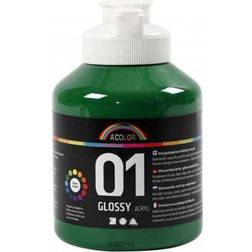 A Color Acrylic Paint Glossy 01 Green 500ml