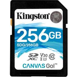 Kingston Canvas Go! SDXC Class 10 UHS-I U3 V30 90/45MB/s 256GB