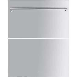 Smeg KIT73624X Kit con 2 Pannelli Porta in Acciaio Inox Satinato Antimpronta