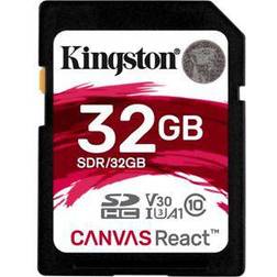 Kingston Canvas React SDHC Class 10 UHS-I U3 V30 A1 100/70MB/s 32GB