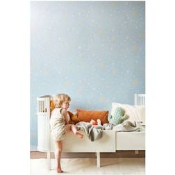 Majvillan Punkte Tapete Confetti von Soft Blue bleu/bleu clair