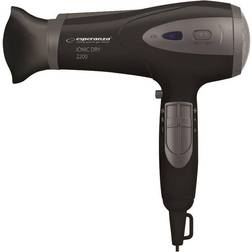 Esperanza Ebh005 K Hairdryer 2200 W Ionization Diffuser Vivien Black