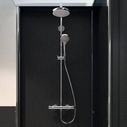 Hansgrohe Croma Select S 180 2jet Showerpipe (27254400) Hvid, Krom