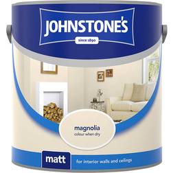 Johnstones Matt Ceiling Paint, Wall Paint Magnolia 6L