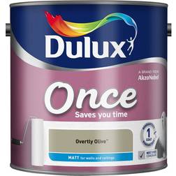 Dulux Once Matt Ceiling Paint, Wall Paint Willow Tree,Jurassic Stone 2.5L