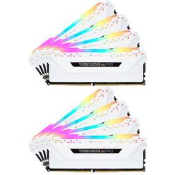 Corsair Vengeance RGB LED Pro White DDR4 3000MHz 8x8GB (CMW64GX4M8C3000C15W)