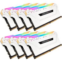 Corsair Vengeance RGB LED Pro White DDR4 2666MHz 8x8GB (CMW64GX4M8A2666C16W)