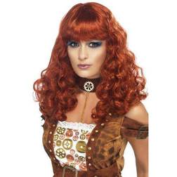 Smiffys Steam Punk Female Wig Auburn