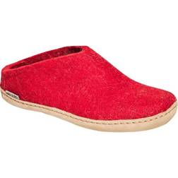 Glerups Unisex Slip-on With Leather Sole Red