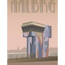 Vissevasse Aalborg Limfjordsbroen Plakat 30x40cm