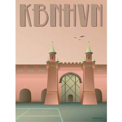 Vissevasse Copenhagen Pathway Port Poster 15x21cm