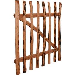 vidaXL Single Fence Gate Impregnated Hazel