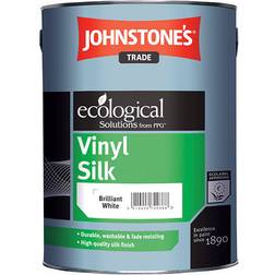 Johnstone's Trade Vinyl Silk Wall Paint, Ceiling Paint Brilliant White 10L