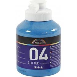 A Color Acrylic Paint Glitter Transparent 04 Blue 500ml