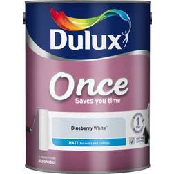 Dulux Once Matt Wall Paint, Ceiling Paint Blueberry White,First Dawn 5L