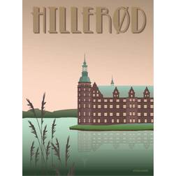 Vissevasse Hillerød Slottet Plakat 50x70cm