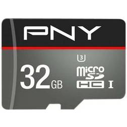 PNY Turbo Carte mémoire flash (adaptateur microSDHC SD inclus(e) 32 Go UHS-I U3 Class10 microSDHC UHS-I