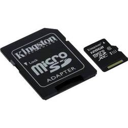 Kingston 128GB MicroSDXC UHS-I/U1 Class 10 Memory Card with Adapter (SDC10G2/128GB)