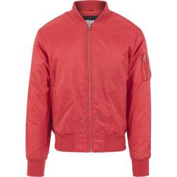 Urban Classics Basic Bomber Jacket Fire Red