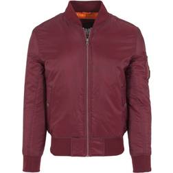 Urban Classics Basic Bomber Jacket Burgundy