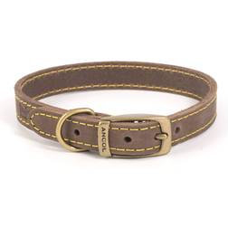 Ancol Timberwolf Leather Collar