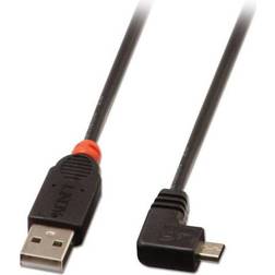 Lindy Right Angle USB A-USB Micro-B 2.0 1m