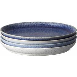 Denby Studio Blue Coupe Flacher Teller 26cm 4Stk.