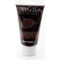 Artello Acrylic Paint Dark Brown 75ml