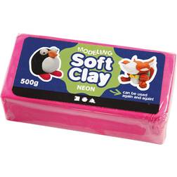 Soft Clay Neon Pink 500g