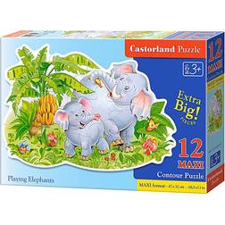 Castorland Playing Elephants Maxi 12 Pieces