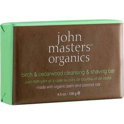 John Masters Birch & Cedarwood Cleansing & Shaving Bar 128g