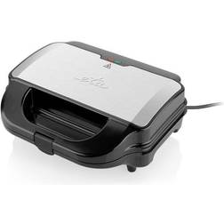 ETA Sandwich Maker Sorento 315190010 900 W, Numero Di Piatti 4, Numero Di Pasticceria 2, Nero acciaio Inossidabile