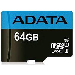 Adata Premier microSDXC Class 10 UHS-I U1 85/25MB/s 64GB +Adapter