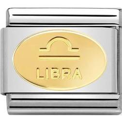 Nomination Composable Classic Link with Libra Symbol Charm - Silver/Gold