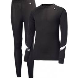 Helly Hansen Jr Lifa Base Layer Set - Black (26665-998)