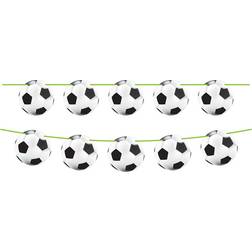 Folat Garlands Flag Line Football White/Black