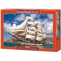 Castorland Tall Ship Leaving Harbour 500 Pieces