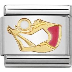 Nomination Composable Classic Link Gymnastics Stainless Steel/Gold/Enamel Charm (030203 36)