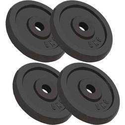 vidaXL Weight Plates 4X5Kg Cast Iron