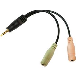 LogiLink 3.5 mm - 2x3.5 mm Adapter M-F