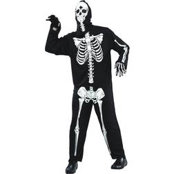 Hisab Joker Maskeraddrakt Skeleton Vuxen