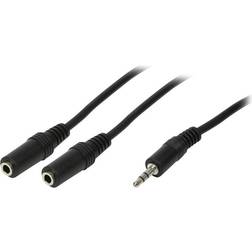 LogiLink 3.5mm - 2x3.5mm M-F 0.2m