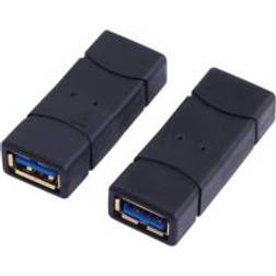 LogiLink AU0026 USB A - USB A F-F 3.0 Adapter