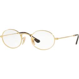 Ray-Ban Oval 3547V 2500 Gold Unisex Oval